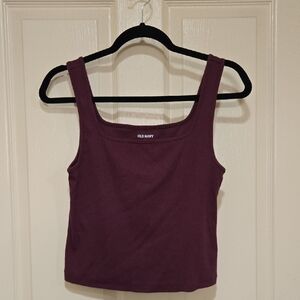 Old Navy Women's Plum Crop Tank Top